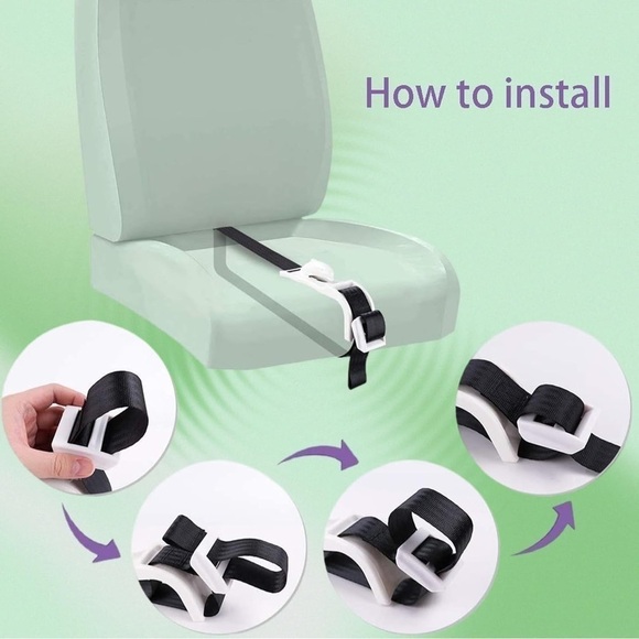 Seat belt extender in black - Picture 2 of 5